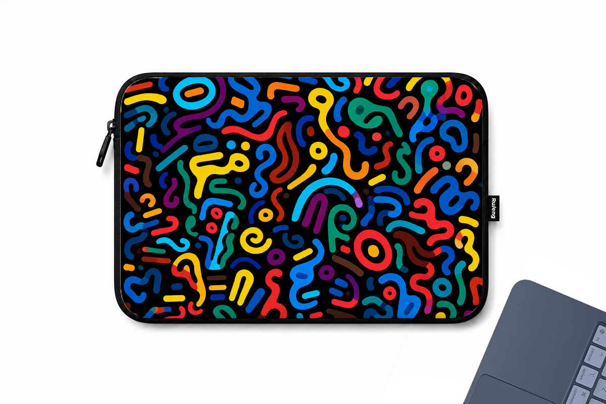 Colorful Chaos Laptop Sleeve