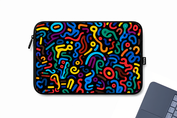 Colorful Chaos Laptop Sleeve